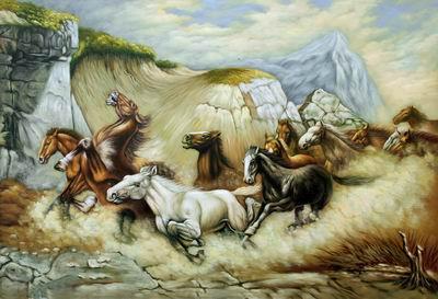 unknow artist Horses 01 oil painting picture